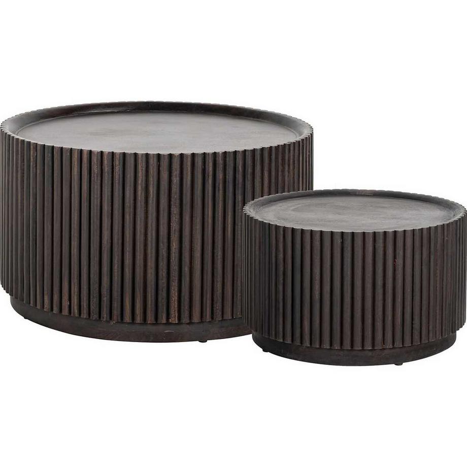 Couchtisch Vici Mangoholz 80x80 (2er-Set)