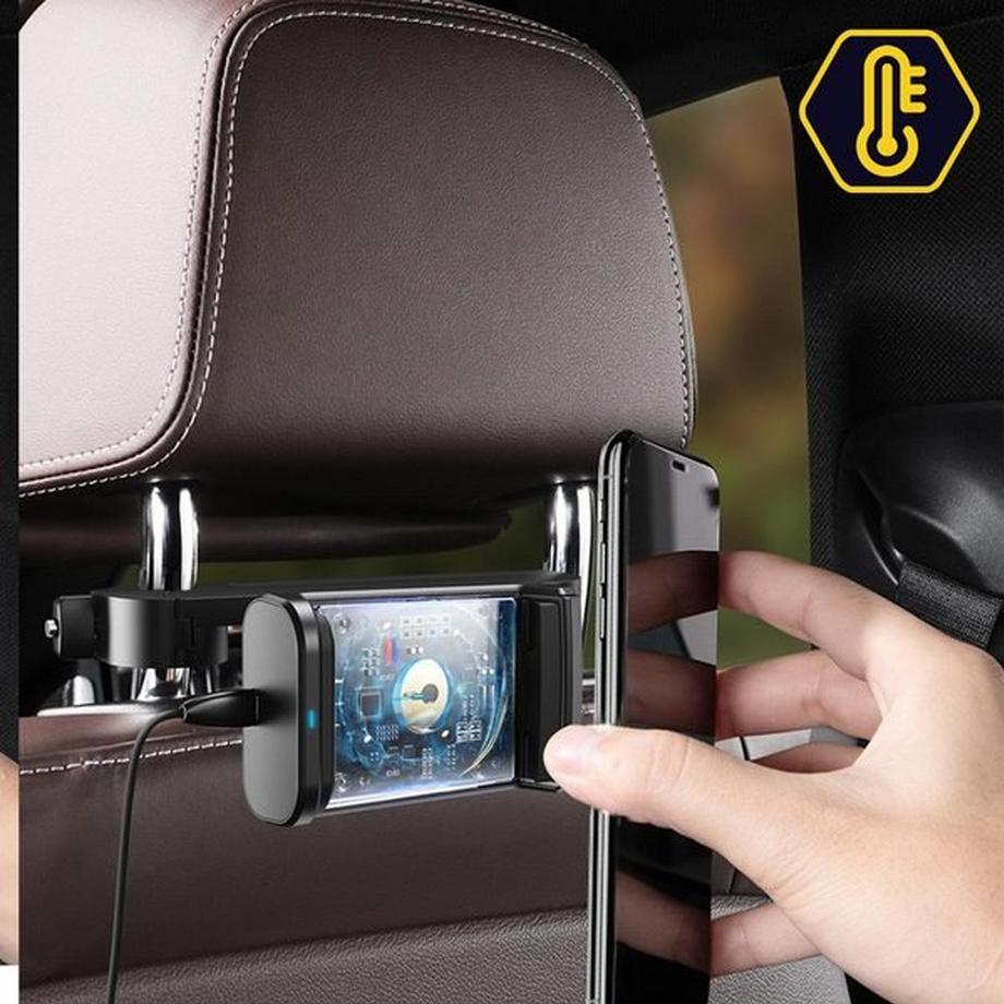 Baseus  Caricabatterie auto supporto Qi Baseus 