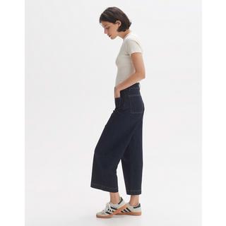 OPUS  Wide Cropped Jeans Macona blue 