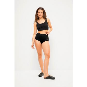 Culotte gainante avec dentelle transparente, matière stretch confortable