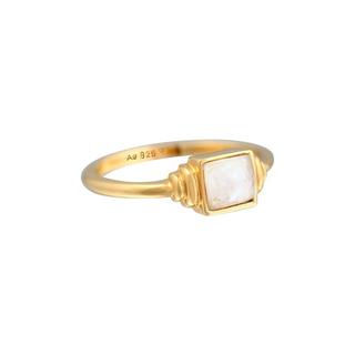 Elli  Ring Quadrat Vintage Mit Mondstein 