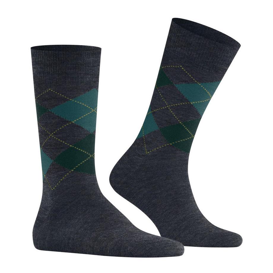 Burlington Edinburgh Melange Wollsocken  