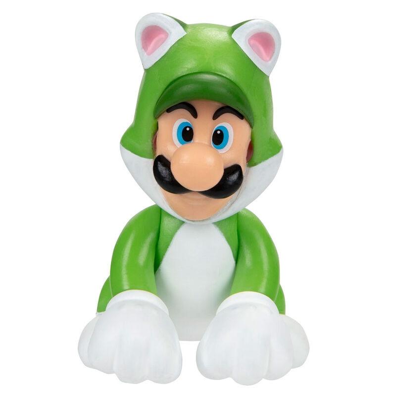 JAKKS Pacific  Nintendo Super Mario Katze Luigi Figur 6,5cm 