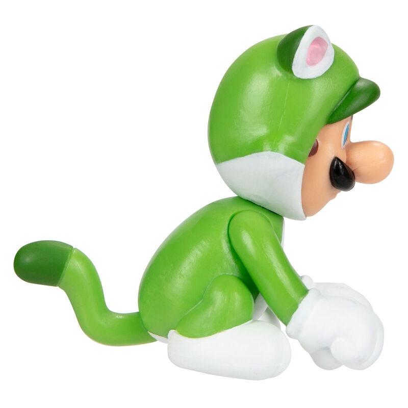 JAKKS Pacific  Nintendo Super Mario Katze Luigi Figur 6,5cm 