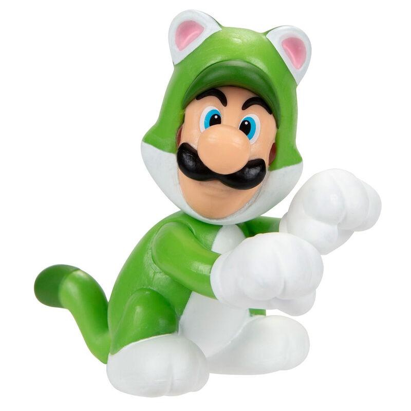 JAKKS Pacific  Nintendo Super Mario Cat Luigi figure 6,5cm 