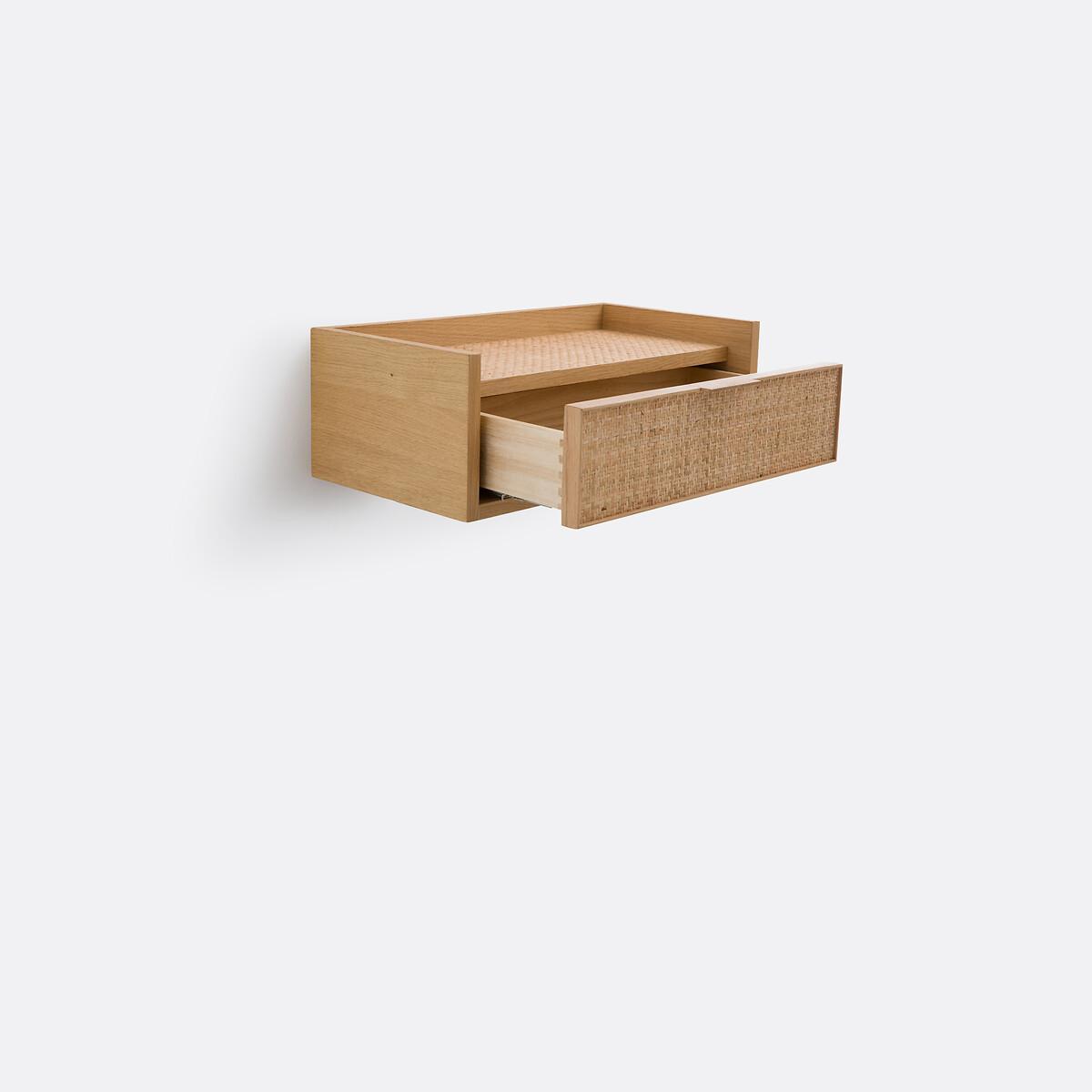 La Redoute Intérieurs Wandnachttisch Louison mit 1 Rattanschublade  