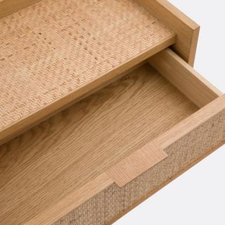 La Redoute Intérieurs Wandnachttisch Louison mit 1 Rattanschublade  