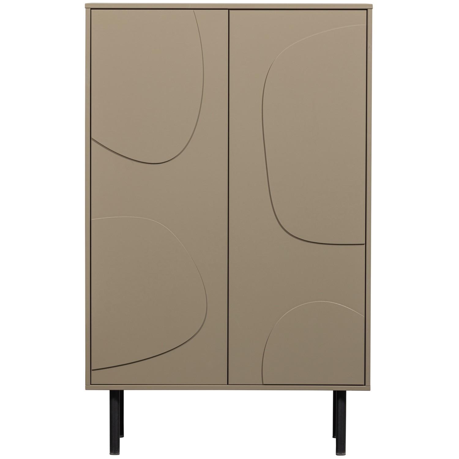 mutoni Highboard Cadiz Kiefer mud melange 135x85  