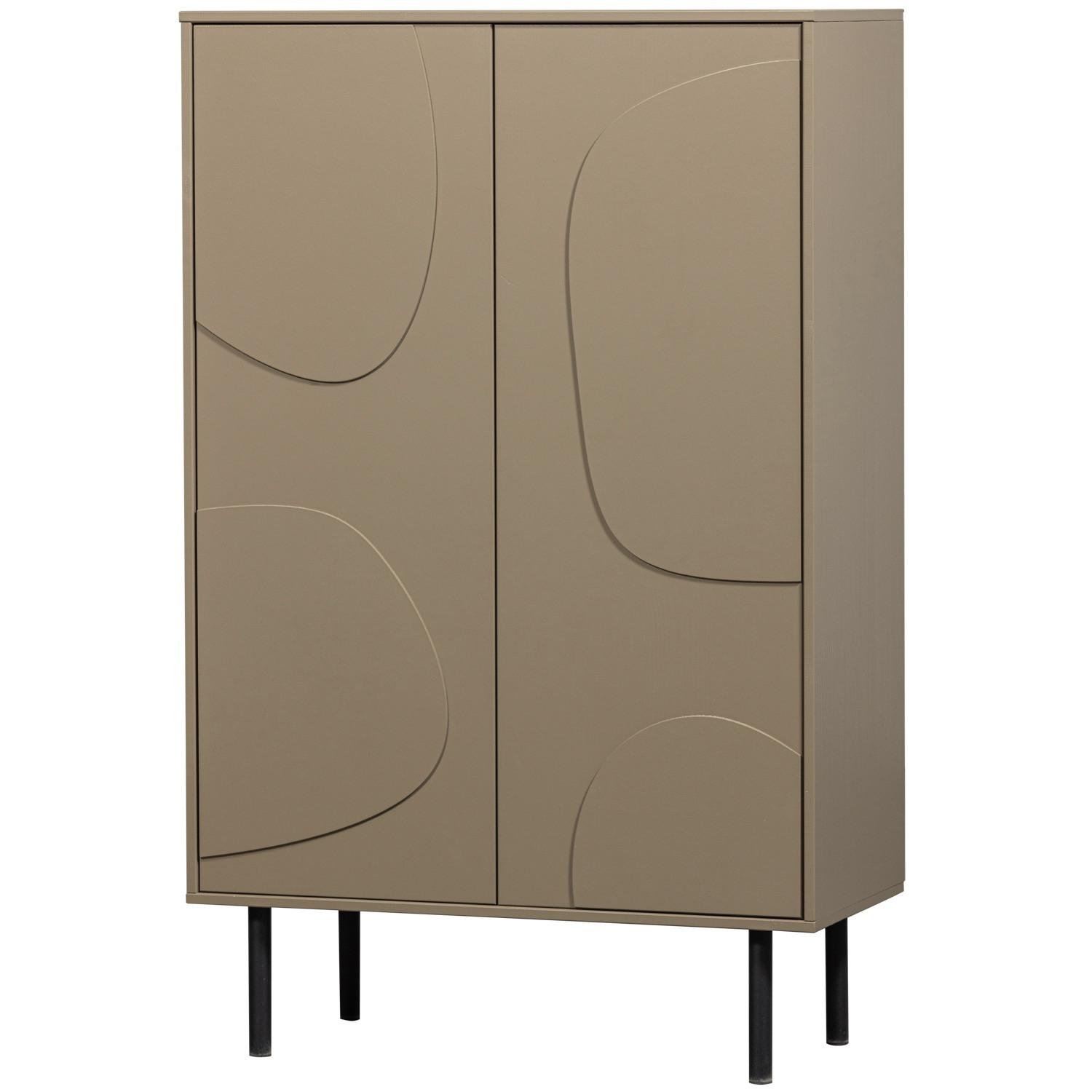 Image of Highboard Cadiz Kiefer mud melange 135x85 Highboard Cadiz Kiefer mud melange 135x85