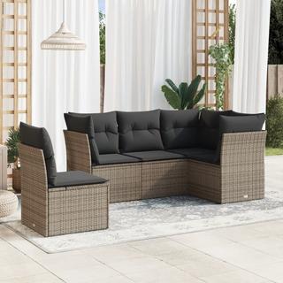 VidaXL set divano da giardino Polirattan  