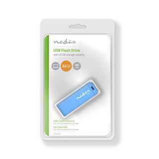 Nedis  Flash Drive | 32 GB | USB Typ-A | Lesegeschwindigkeit: 12 MB/s | Schreibgeschwindigkeit: 3 MB/s 