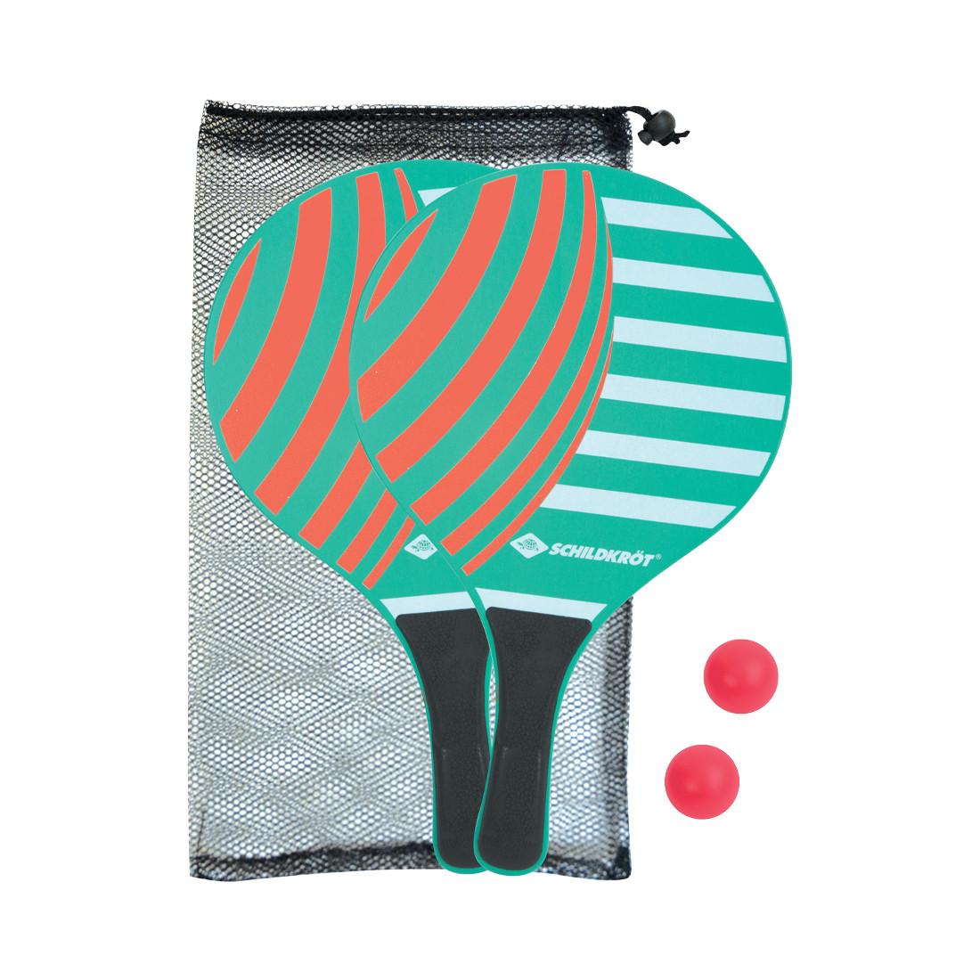 Image of Paddle Ball Set Beach 2 Schläger + 2 Bälle Unisex Grün ONE SIZE