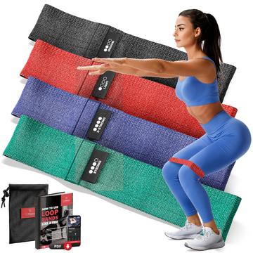 Bemaxx Fitness-Schleifenband 5er-Set, Textilien