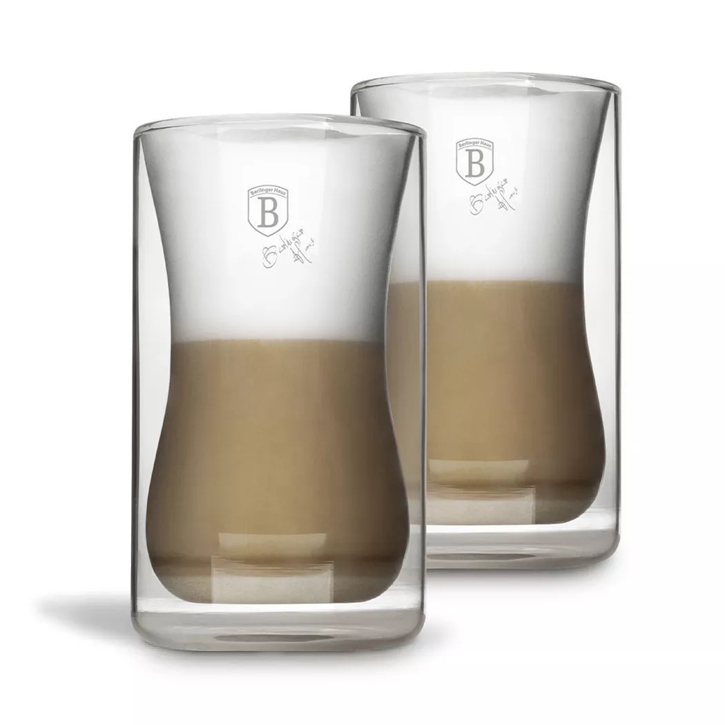 Berlinger - Kaffee Glas 2er Set ohne Griff, 2 Stück