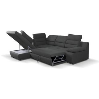 Vente-unique Ecksofa mit Schlaffunktion PYLOS Ecke Links  