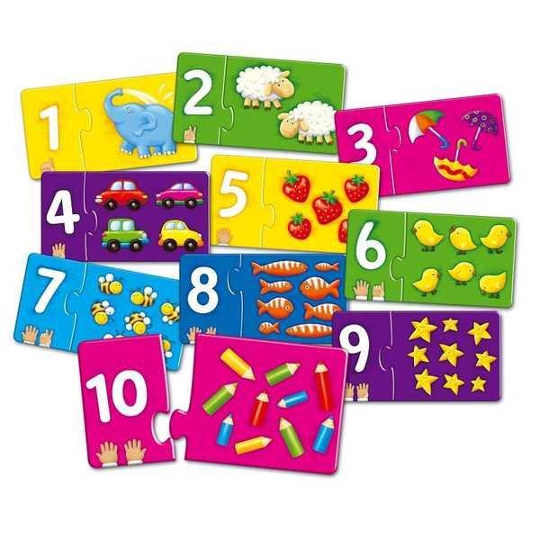 Image of Doppelpuzzle: Spaß beim Zählen - fun to count Montessori® by Far far land Multicolor