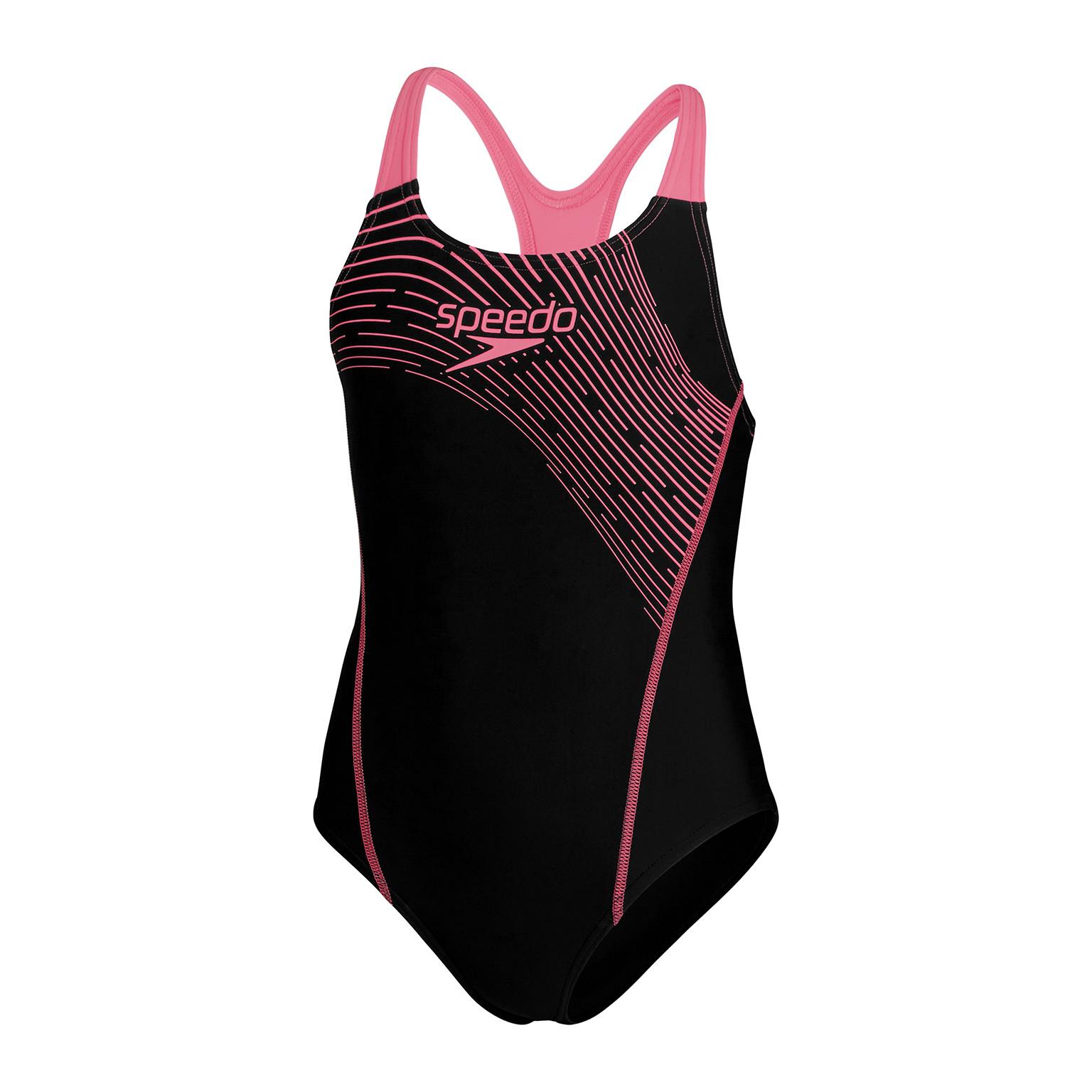 speedo  maillot de bain 1 pièce fille eco medley logo medalist 