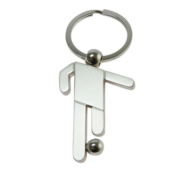 Image of Soccer Schlüsselanhänger Herren Silber