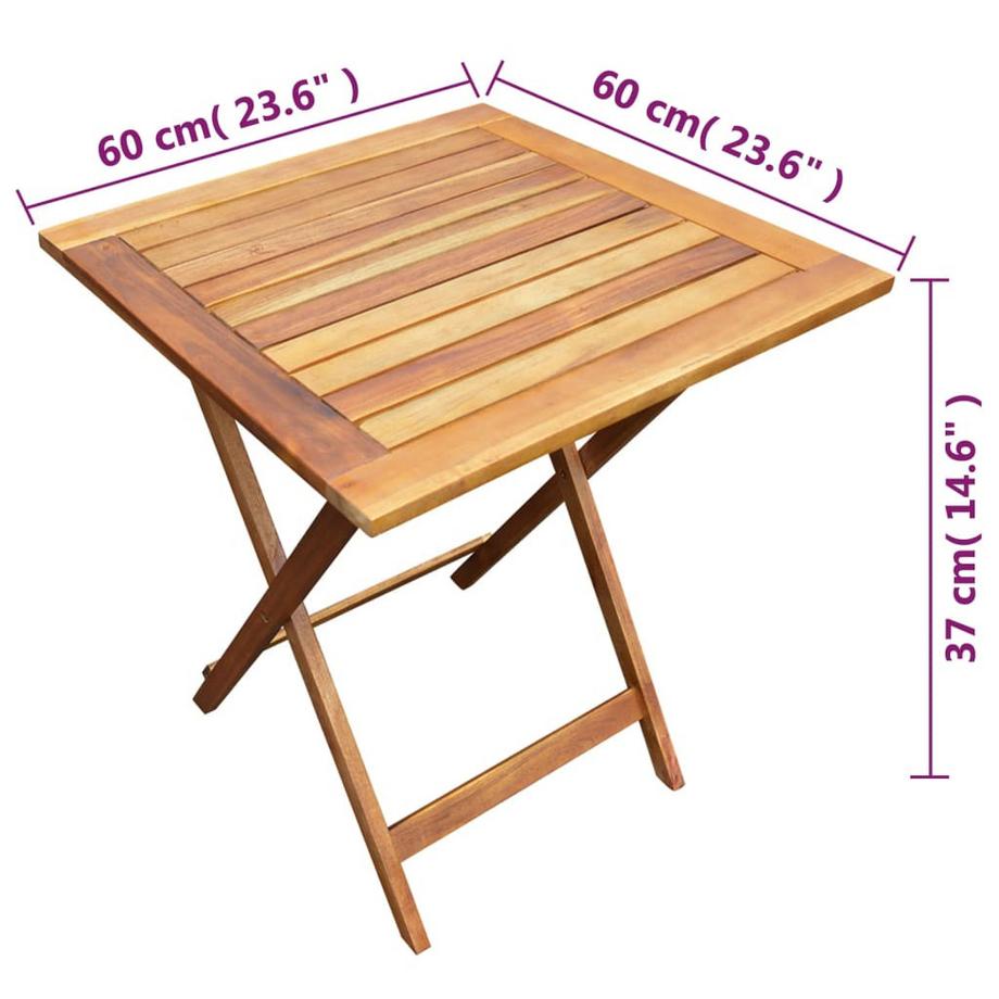 VidaXL Bistroset holz  