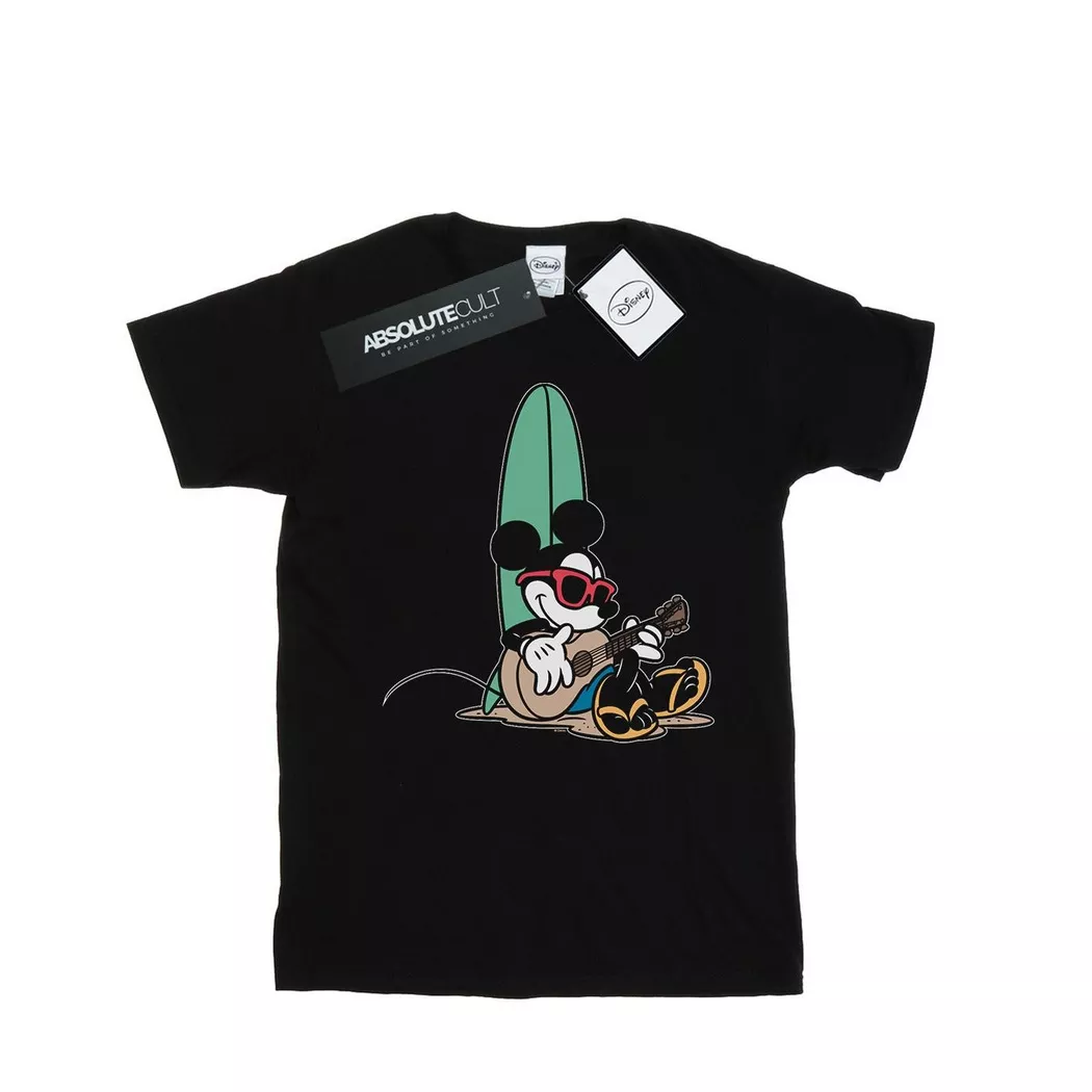 Disney - Surf And Chill TShirt, für Damen, Schwarz, Größe XL