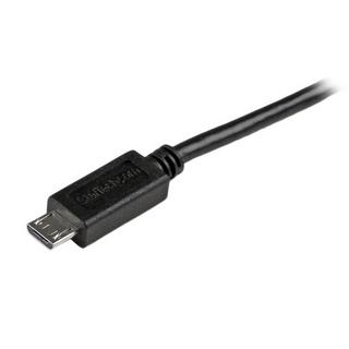 STARTECH.COM  Câble de charge /synchronisation mobile USB A vers Micro B mince de 0,5m pour smartphone et tablette - M/M - Noir 