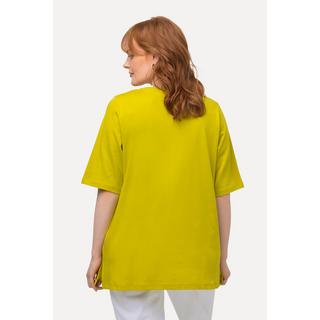 Ulla Popken  T-Shirt, A-Linie, V-Ausschnitt, Halbarm 