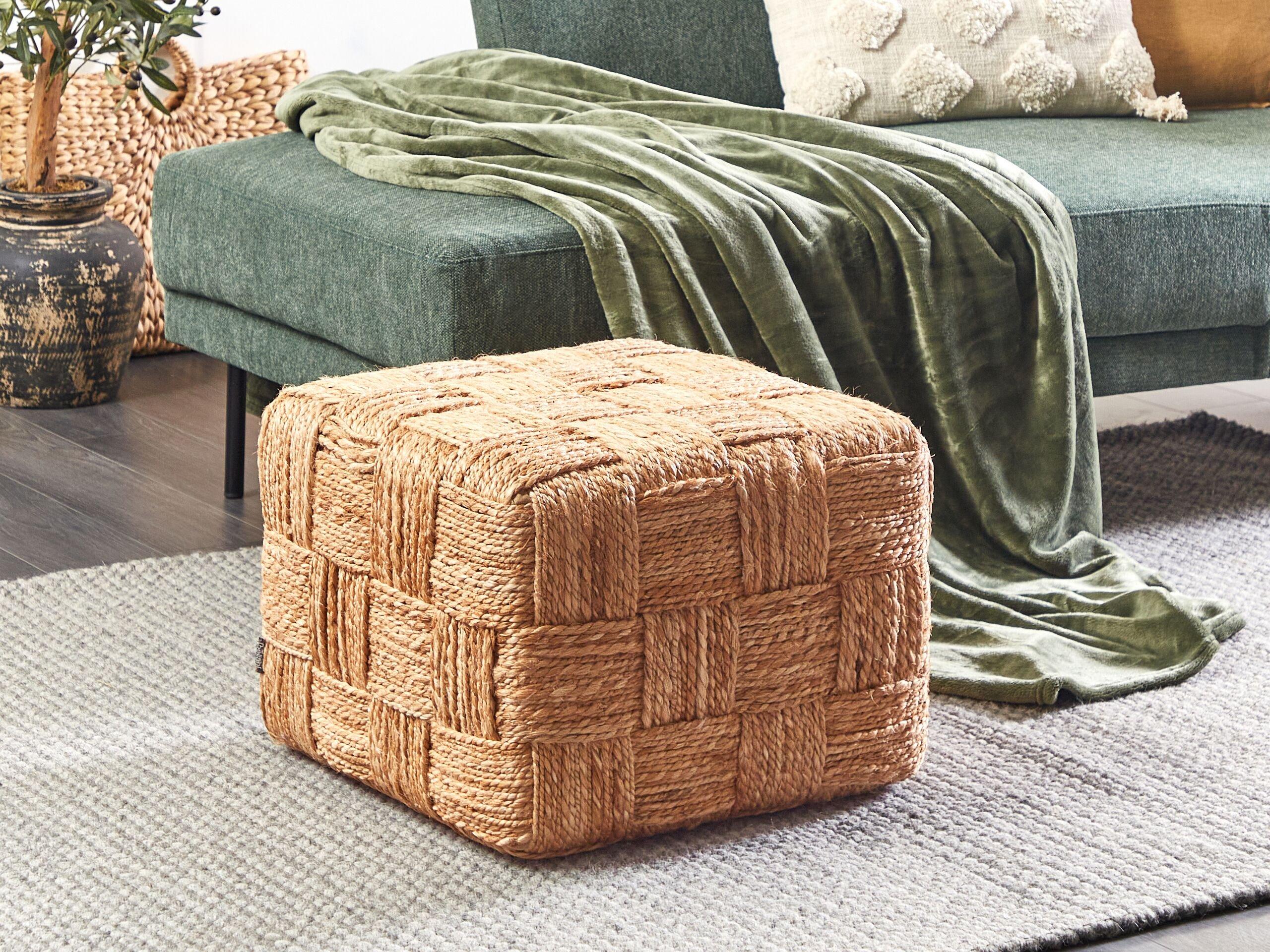 Beliani Pouf en Iuta Boho HOSRI  