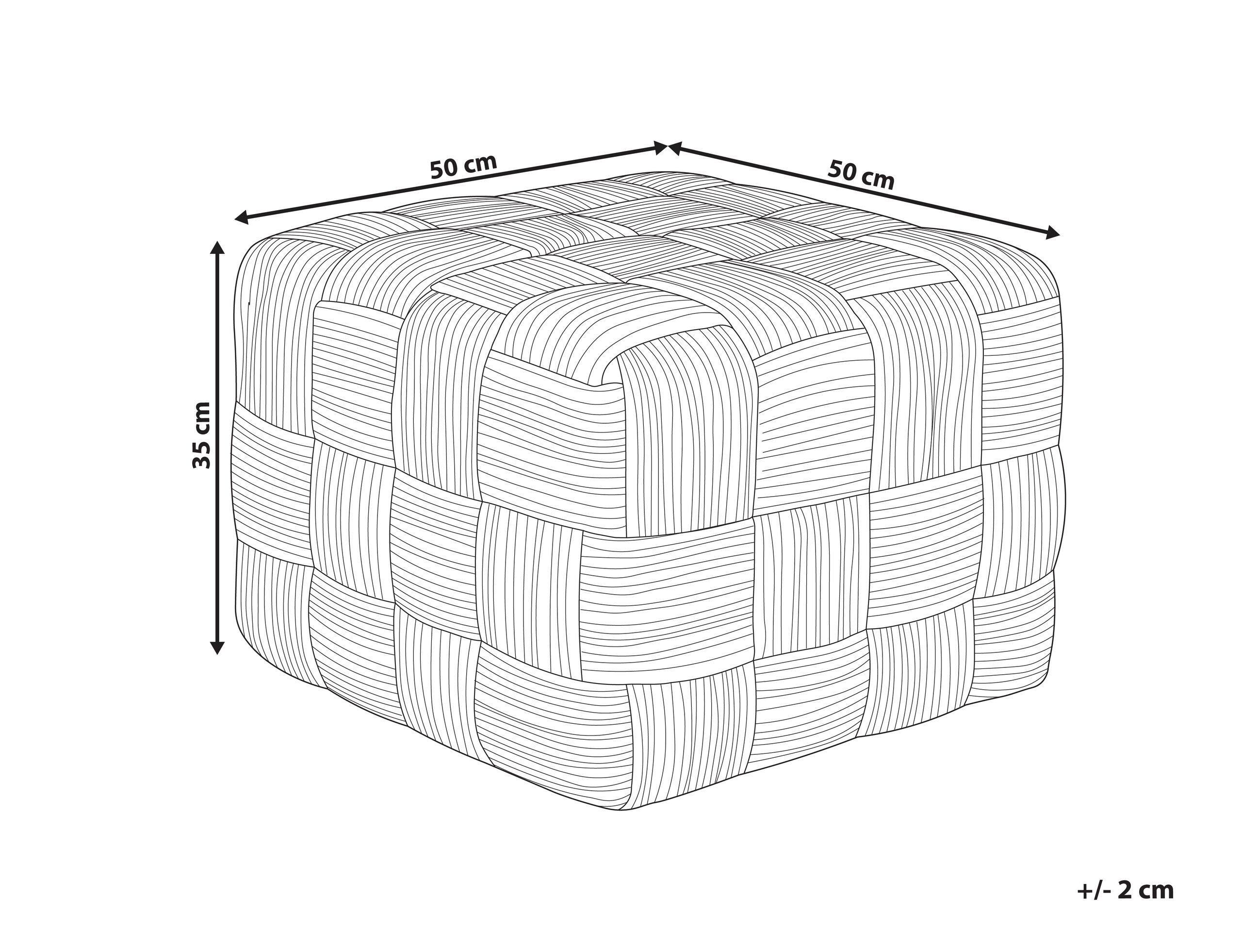 Beliani Pouf en Iuta Boho HOSRI  