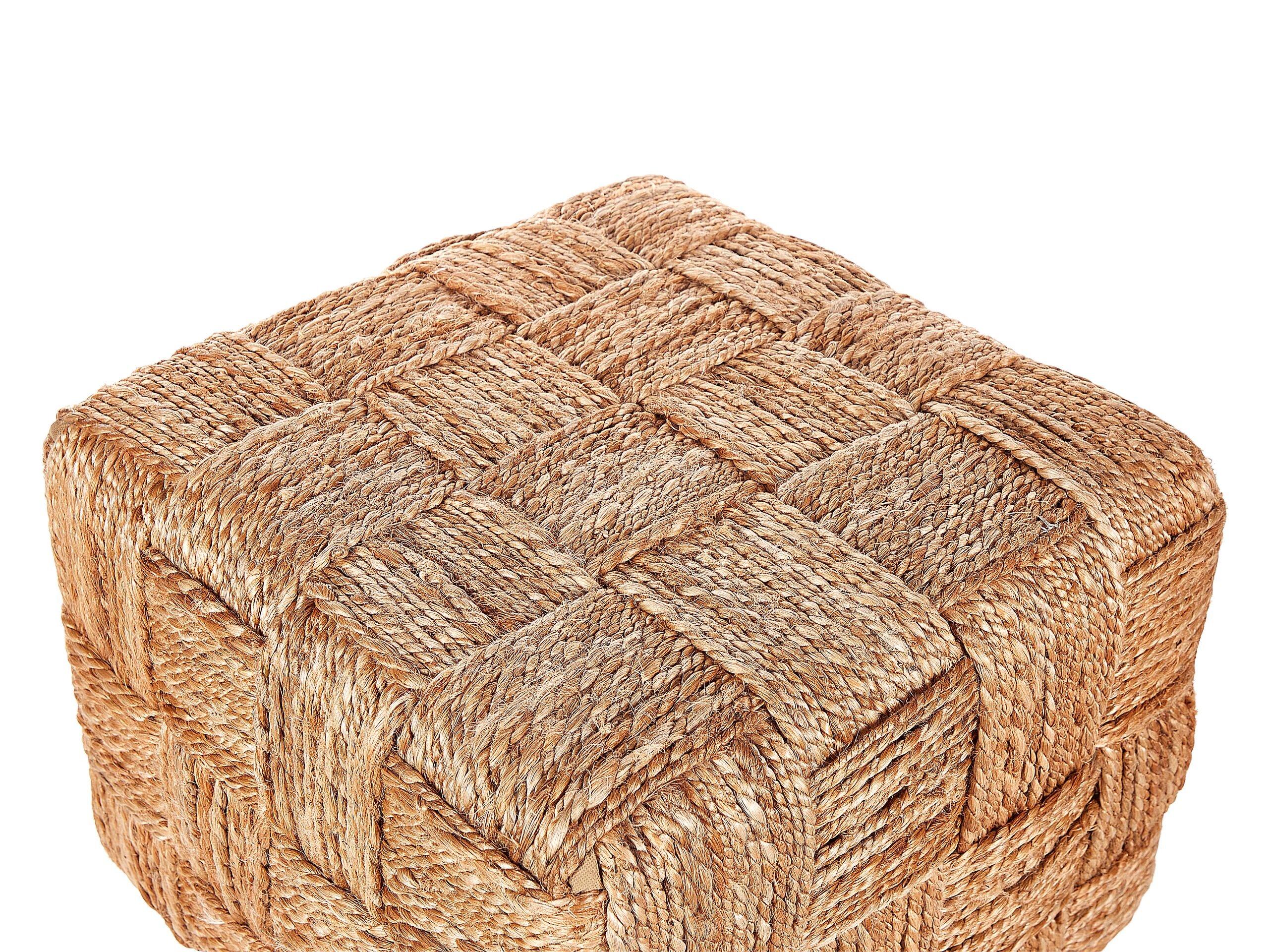 Beliani Pouf en Jute Boho HOSRI  