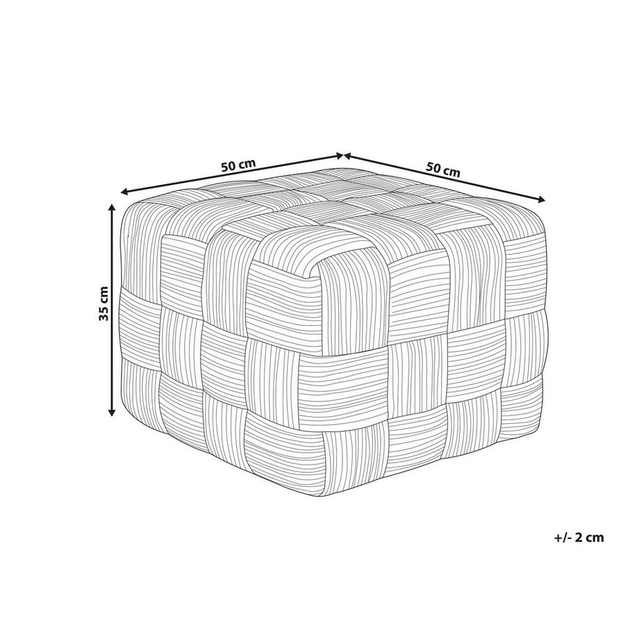 Beliani Pouf en Jute Boho HOSRI  