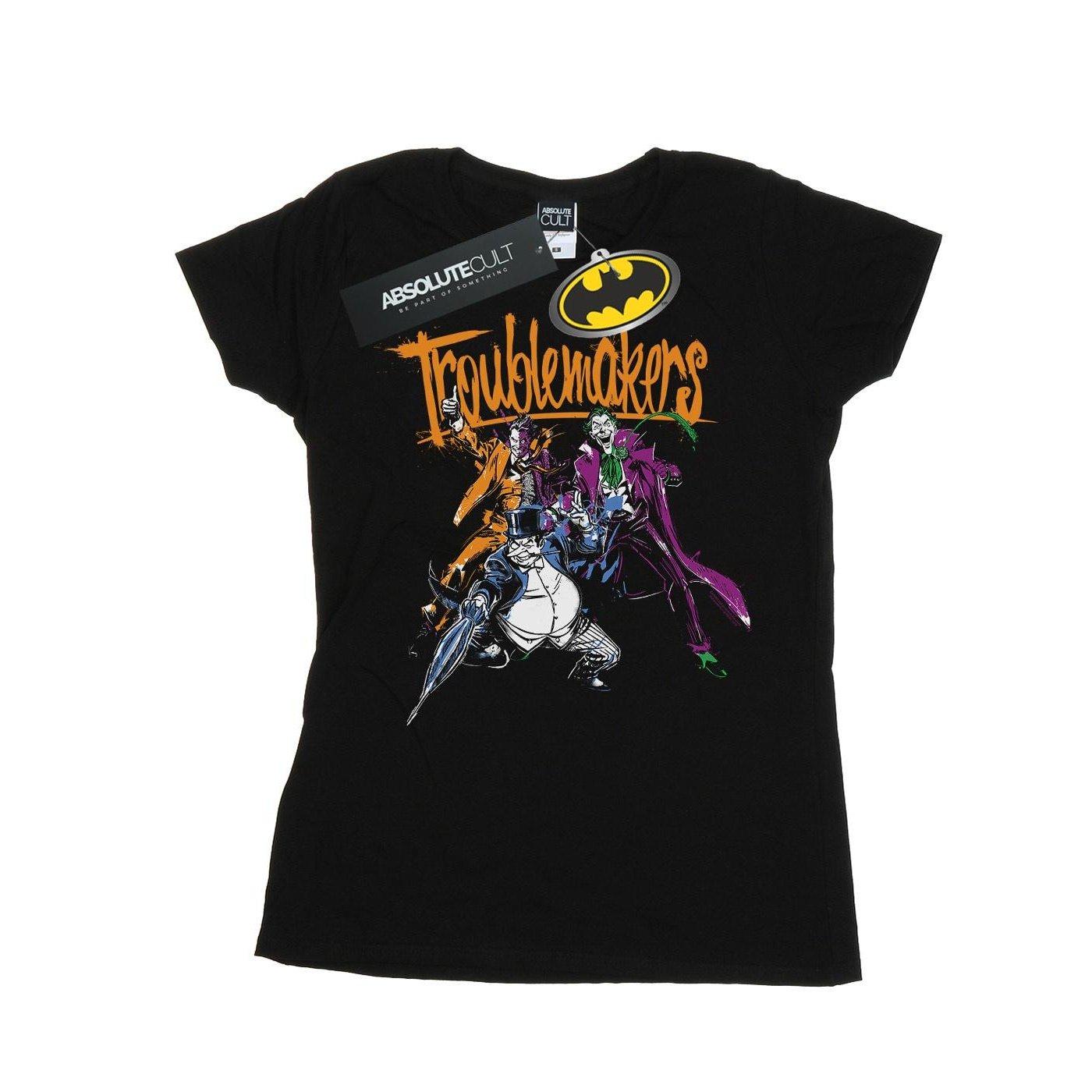 Image of Batman Troublemakers Tshirt Damen Schwarz M