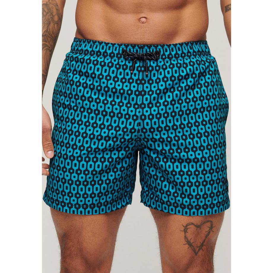 Superdry Badeshorts mit geometrischem Muster  