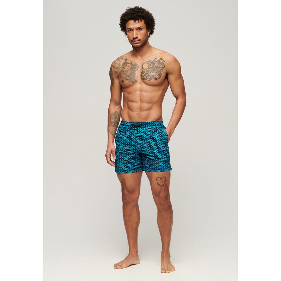 Superdry Badeshorts mit geometrischem Muster  