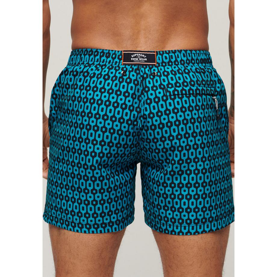 Superdry Badeshorts mit geometrischem Muster  