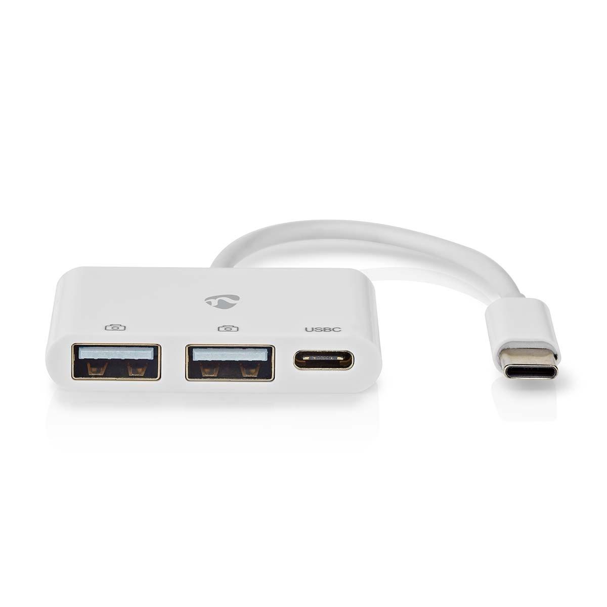 Nedis  USB-Hub | 1x USB-C™ | 1x USB-C™ / 2x USB 2.0 A Female | 3-Port Port(s) | USB Power 