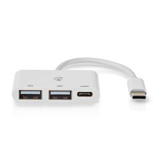 Nedis  USB-Hub | 1x USB-C™ | 1x USB-C™ / 2x USB 2.0 A Female | 3-Port Port(s) | USB Power 