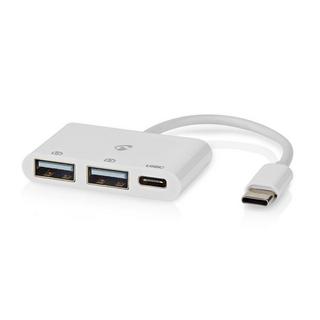 Nedis  USB-Hub | 1x USB-C™ | 1x USB-C™ / 2x USB 2.0 A Female | 3-Port Port(s) | USB Power 