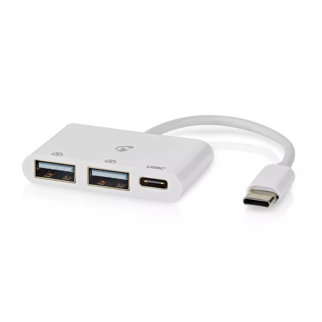 Northix - Hub usb 1x usb c 1x usb c 2x usb 20 a femelle ports 3 ports alimentation usb