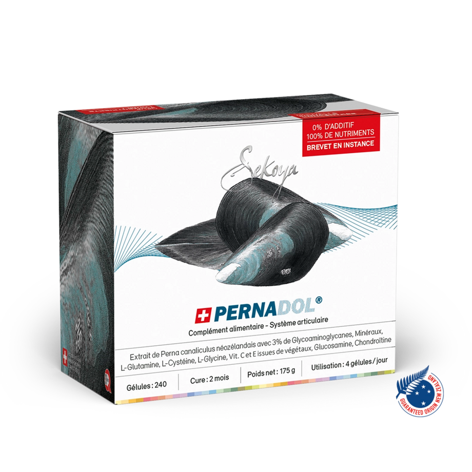 Sekoya Swiss  Pernadol 240 Kapseln | Perna canaliculus, Glucosamin, Chondroitin | Gegen Arthrose 