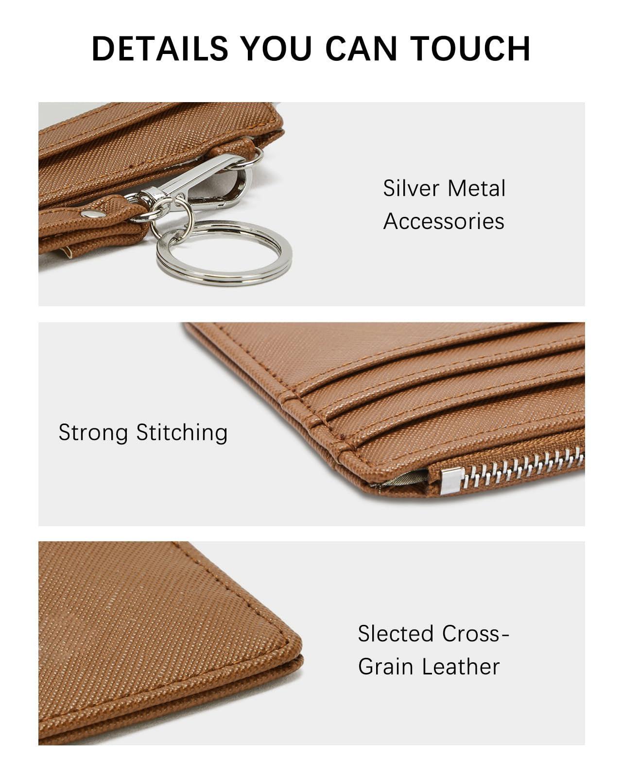 Only-bags.store Petit Porte-Cartes en Cuir PU Protection RFID Portefeuille Étui à Cartes  