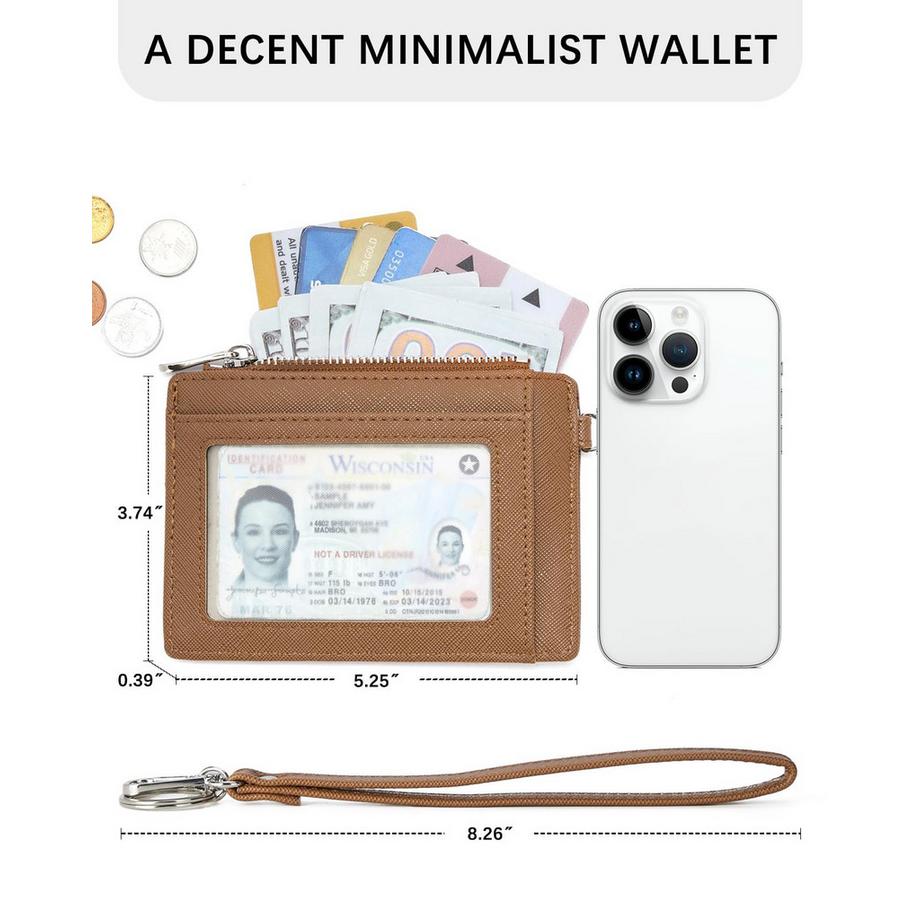 Only-bags.store Petit Porte-Cartes en Cuir PU Protection RFID Portefeuille Étui à Cartes  