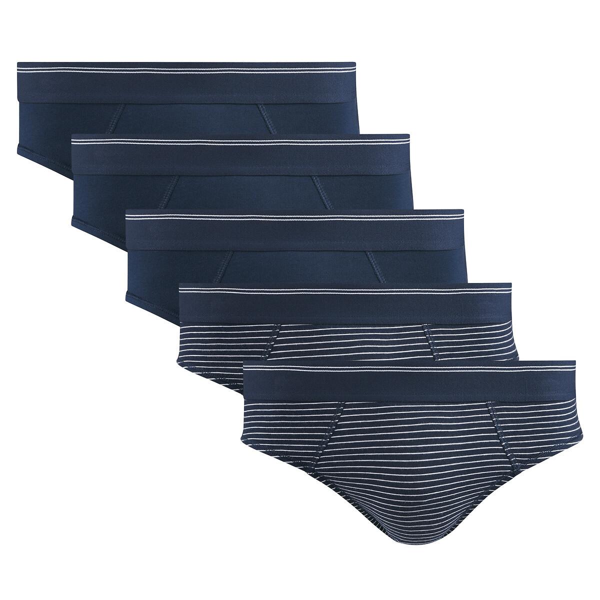 Image of 5er-pack Slips Herren Blau L