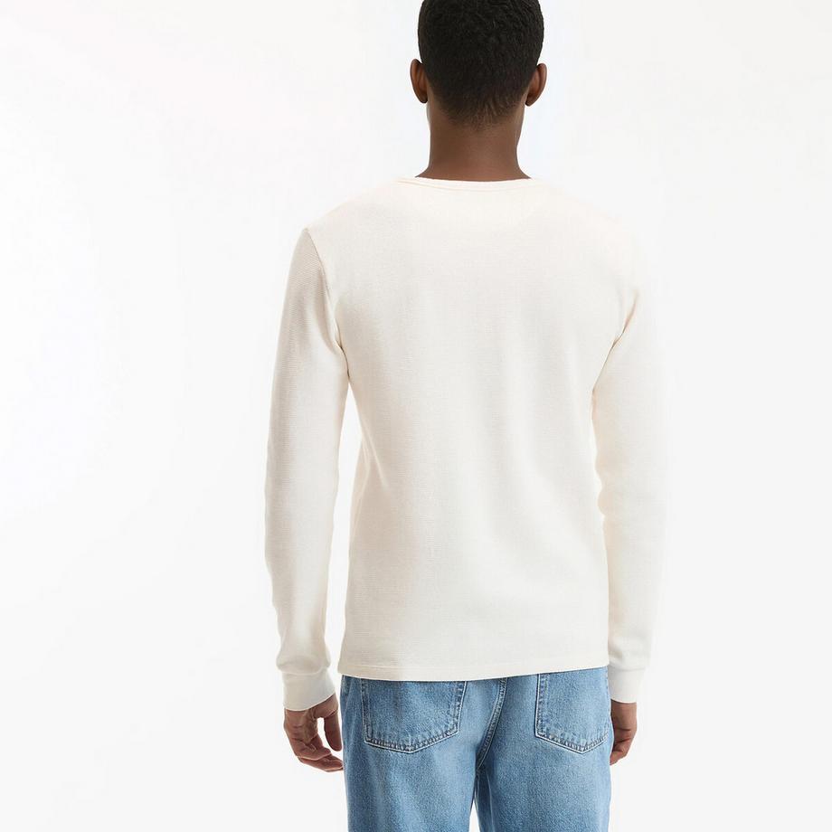 La Redoute Collections Langärmeliges Henley Oberteil  