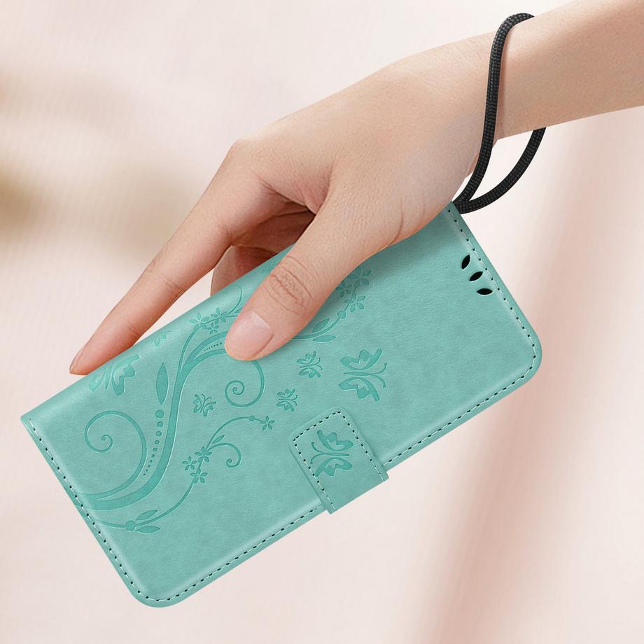 Avizar  Samsung A55 Etui Blume Schmetterling 