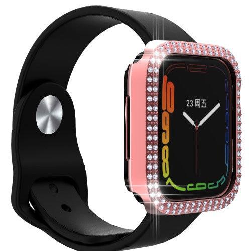 Cover-Discount  Apple Watch 45 Mm - Custodia Protettiva Con Strass Glitterati 