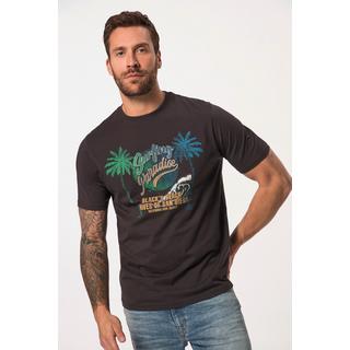 JP1880  T-shirt con mezze maniche, stampa sul petto e scollo a girocollo in confezione doppia, fino alla tg. 8XL 