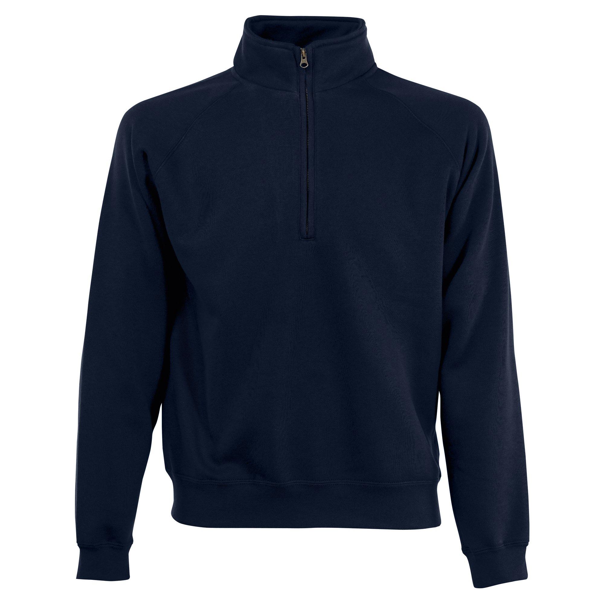 Image of Zip Neck Sweatshirt Herren Marine S
