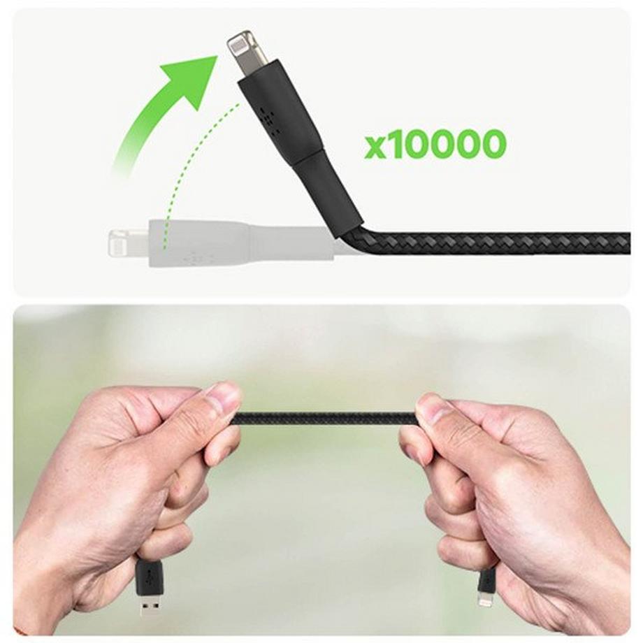 belkin  Câble iPhone Tressé en Nylon Belkin Noir 