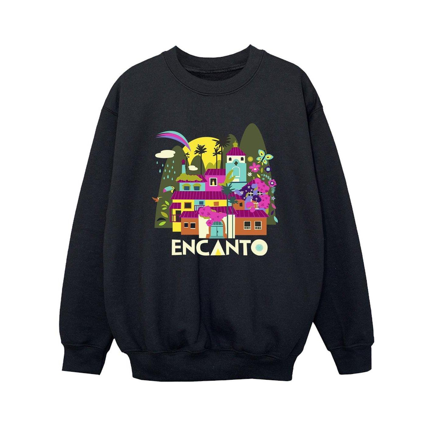 Image of Encanto Many Houses Sweatshirt Unisex Schwarz 104
