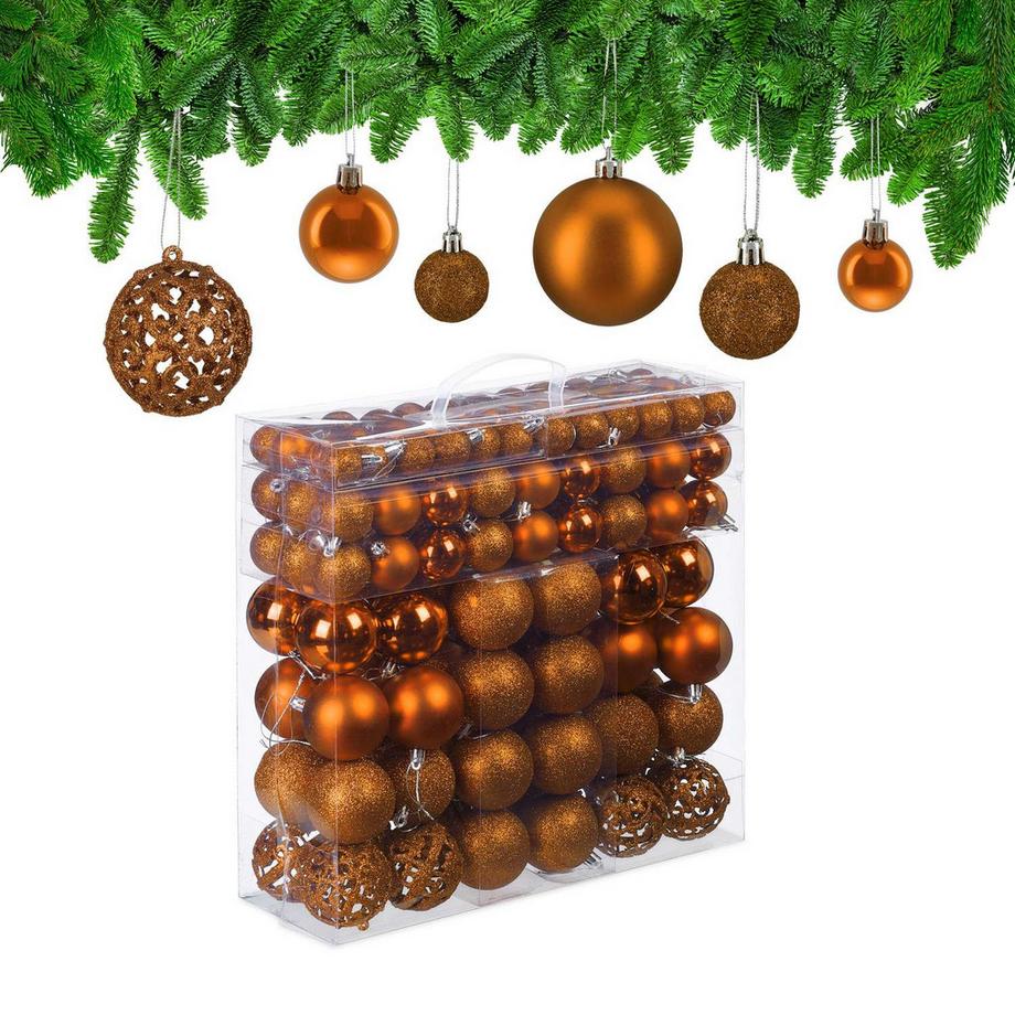 Weihnachtskugeln-Set, 150-teilig